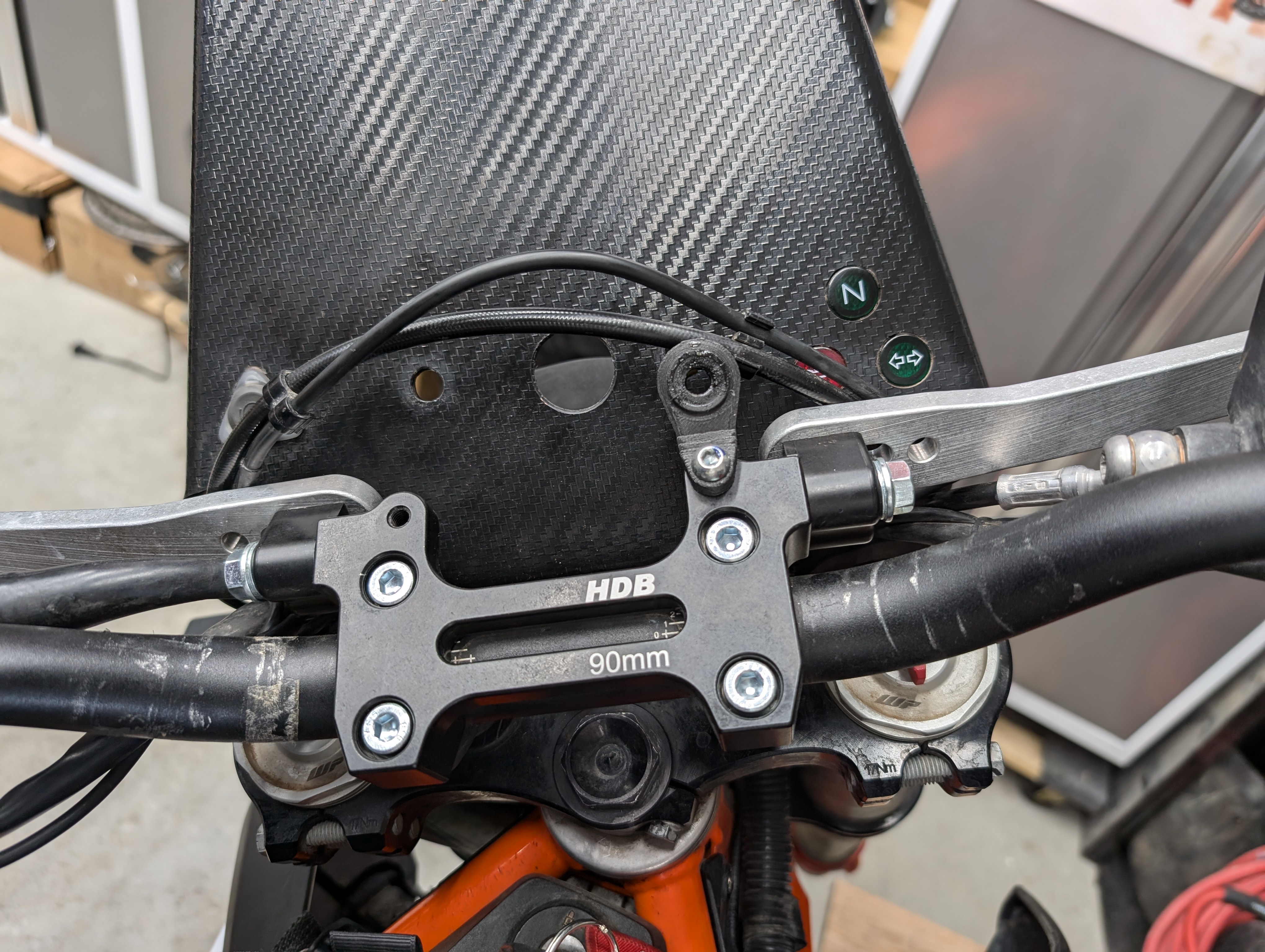KTM 690 Speedometer Relocation - Highway Dirt Bikes Handguards