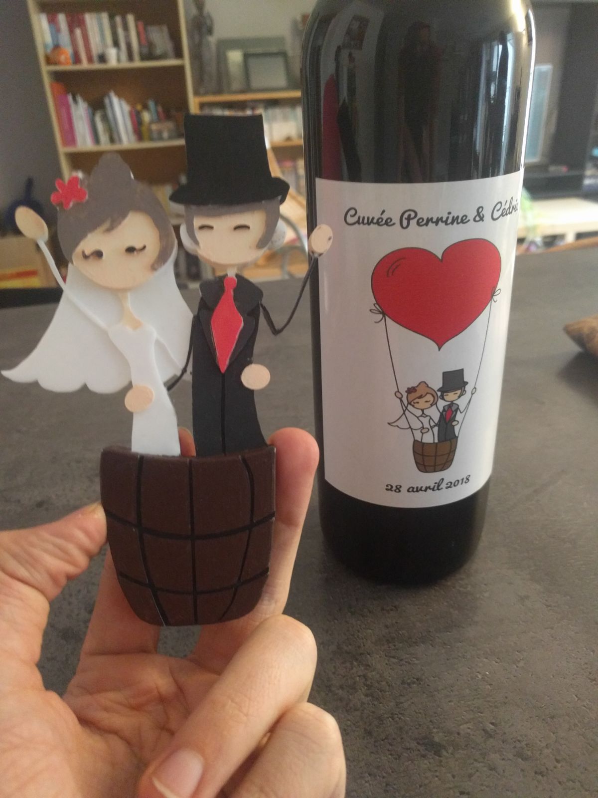 Miniatura 4 do modelo 3D wedding cake topper