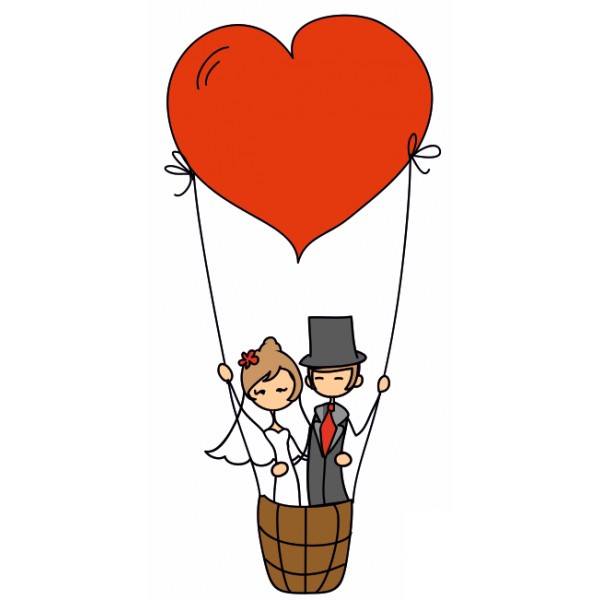 Miniatura 2 do modelo 3D wedding cake topper