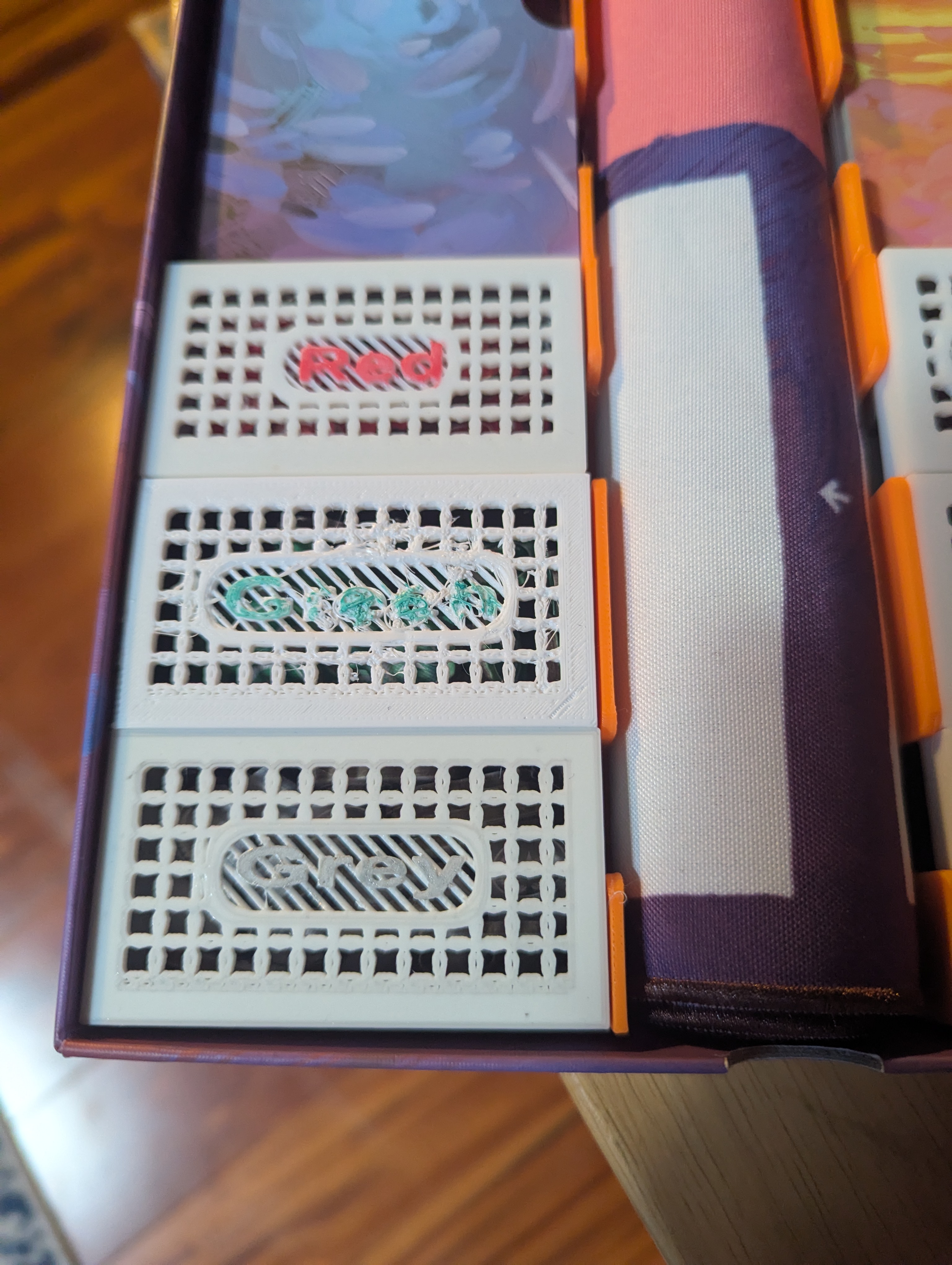 Canvas insert with slip on boxes — miniatura 2
