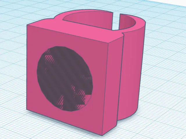 Cable clip w. magnet