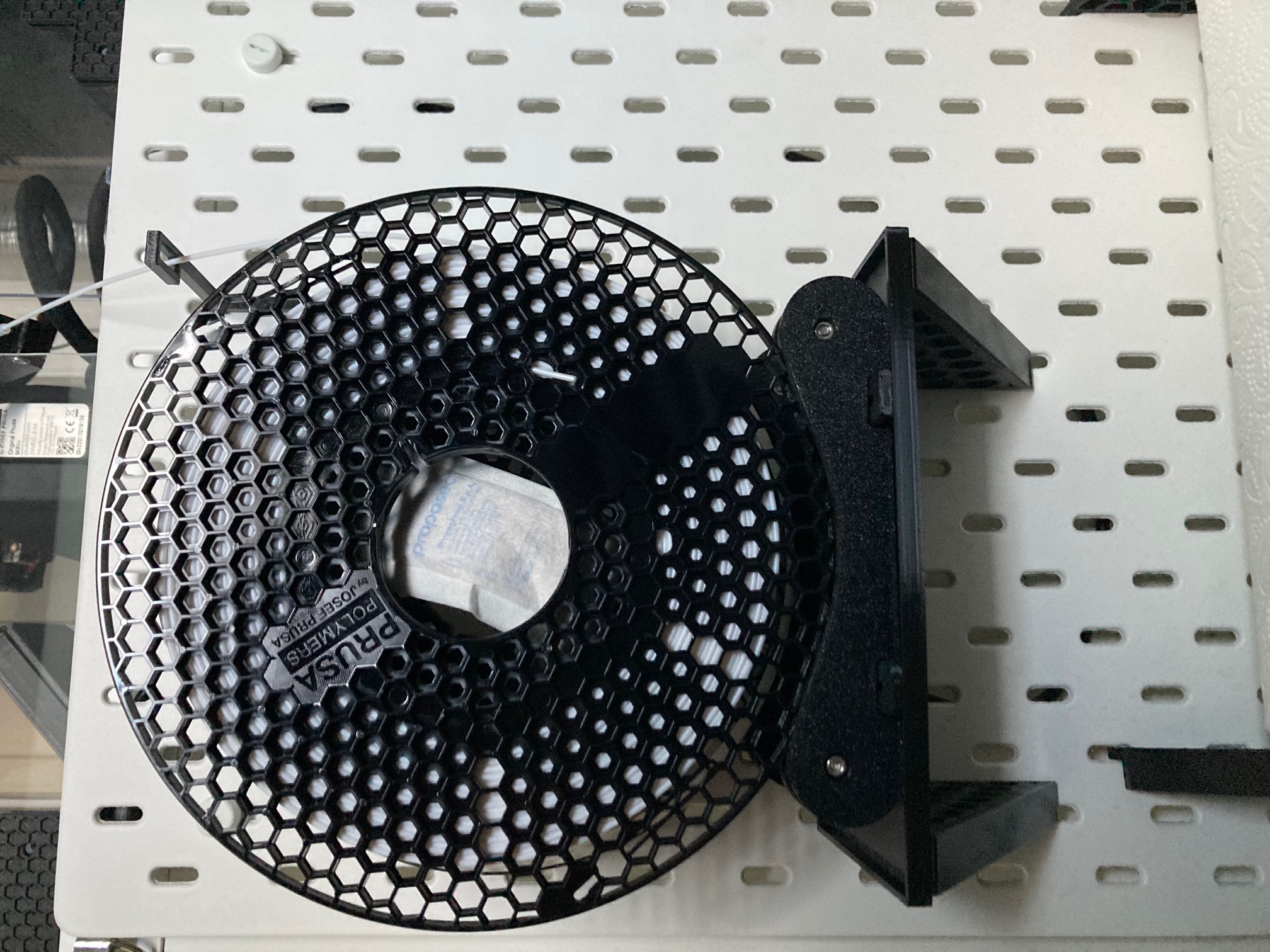 Platform for Prusa Filament spool holder for IKEA SKADIS
