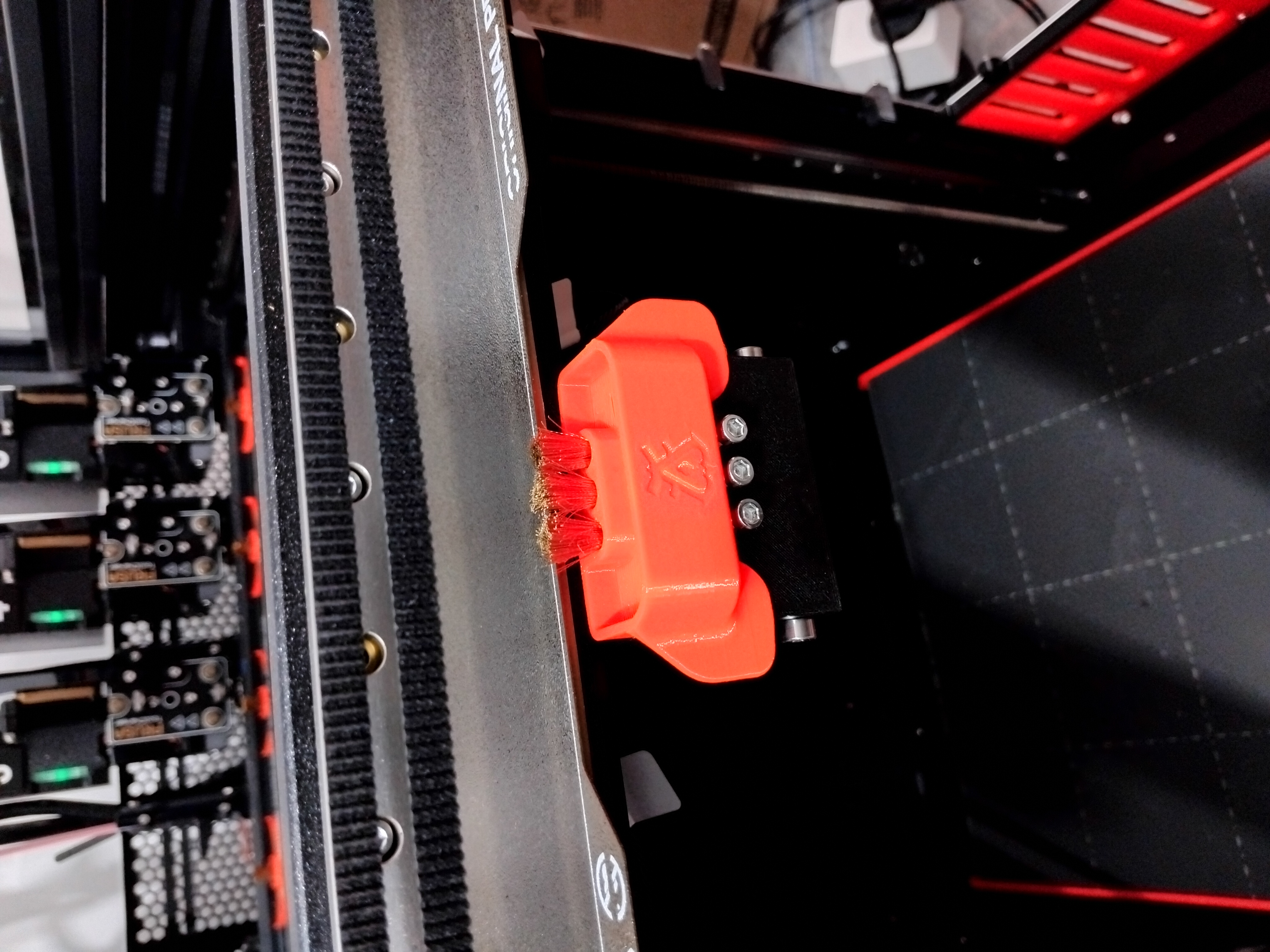 Prusa XL : Recovery bin front nozzle