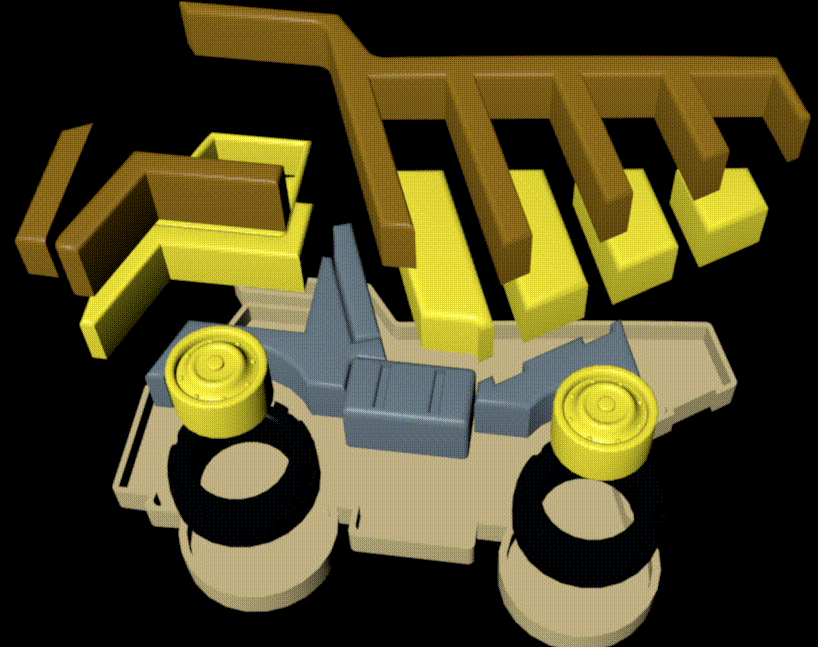 Puzzle camion benne