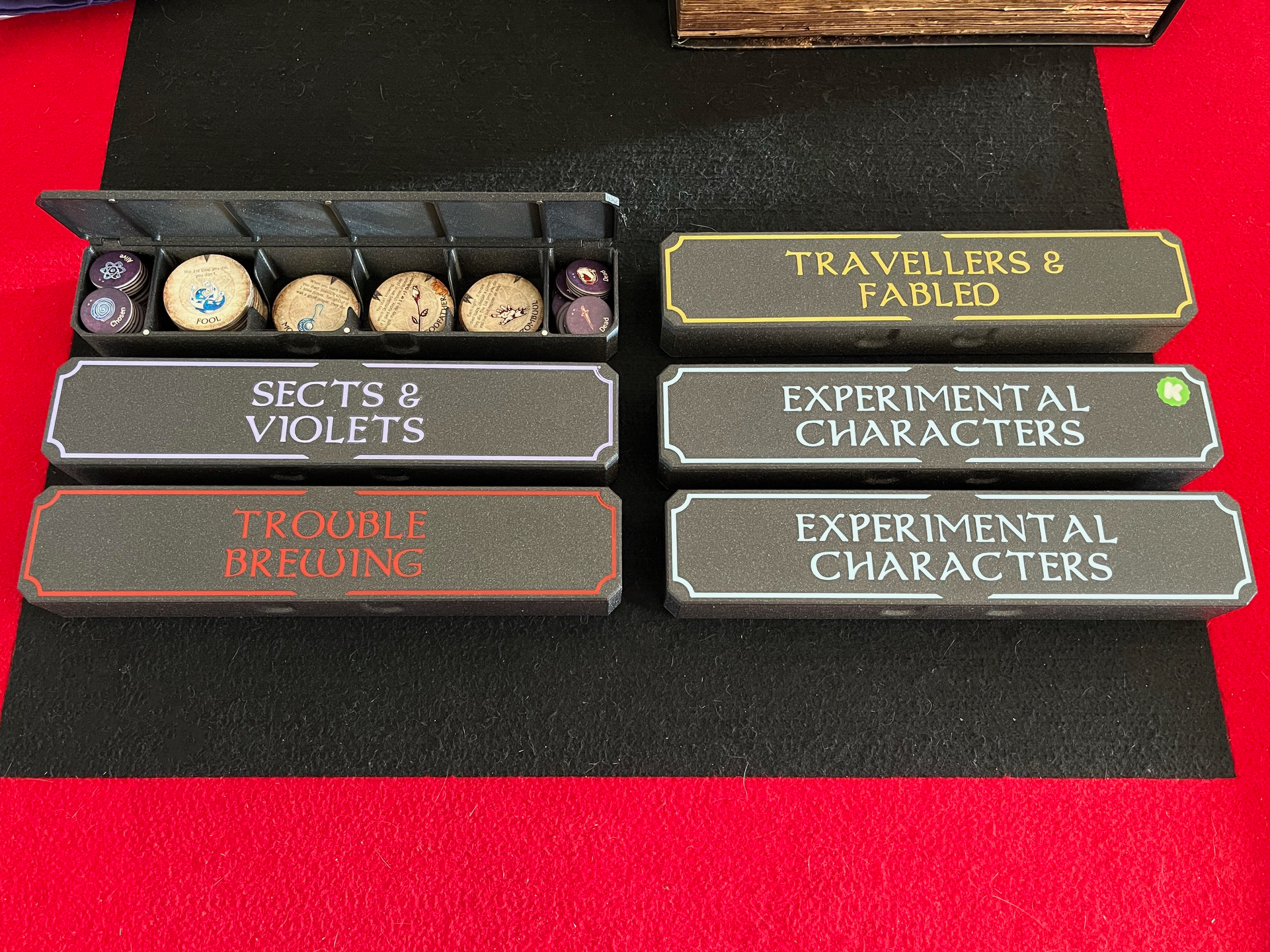 Blood on the Clocktower Token Boxes (for Prusa Mk3/4)