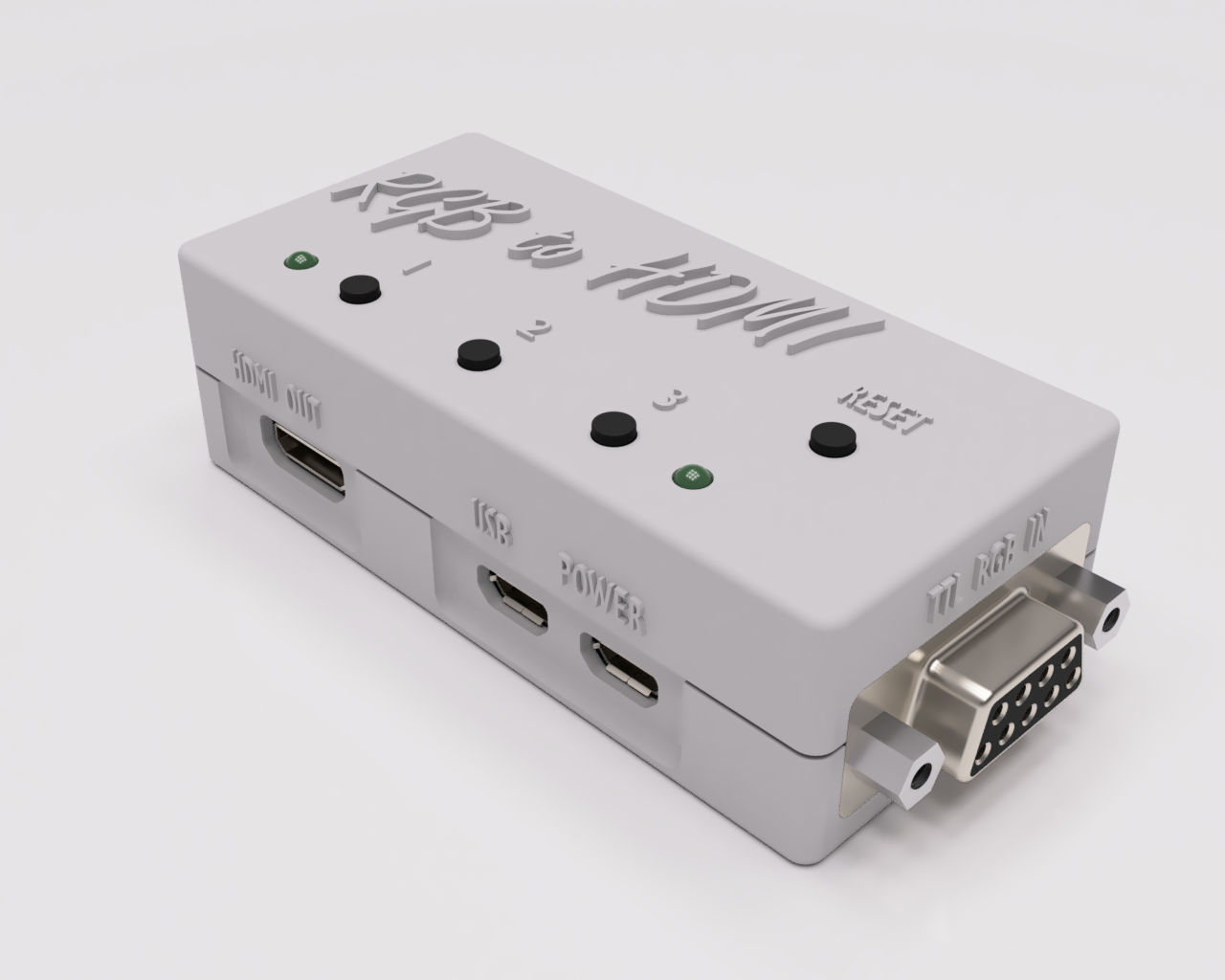 RGBToHDMI Case for Buffered TTL Video / CGA / C128