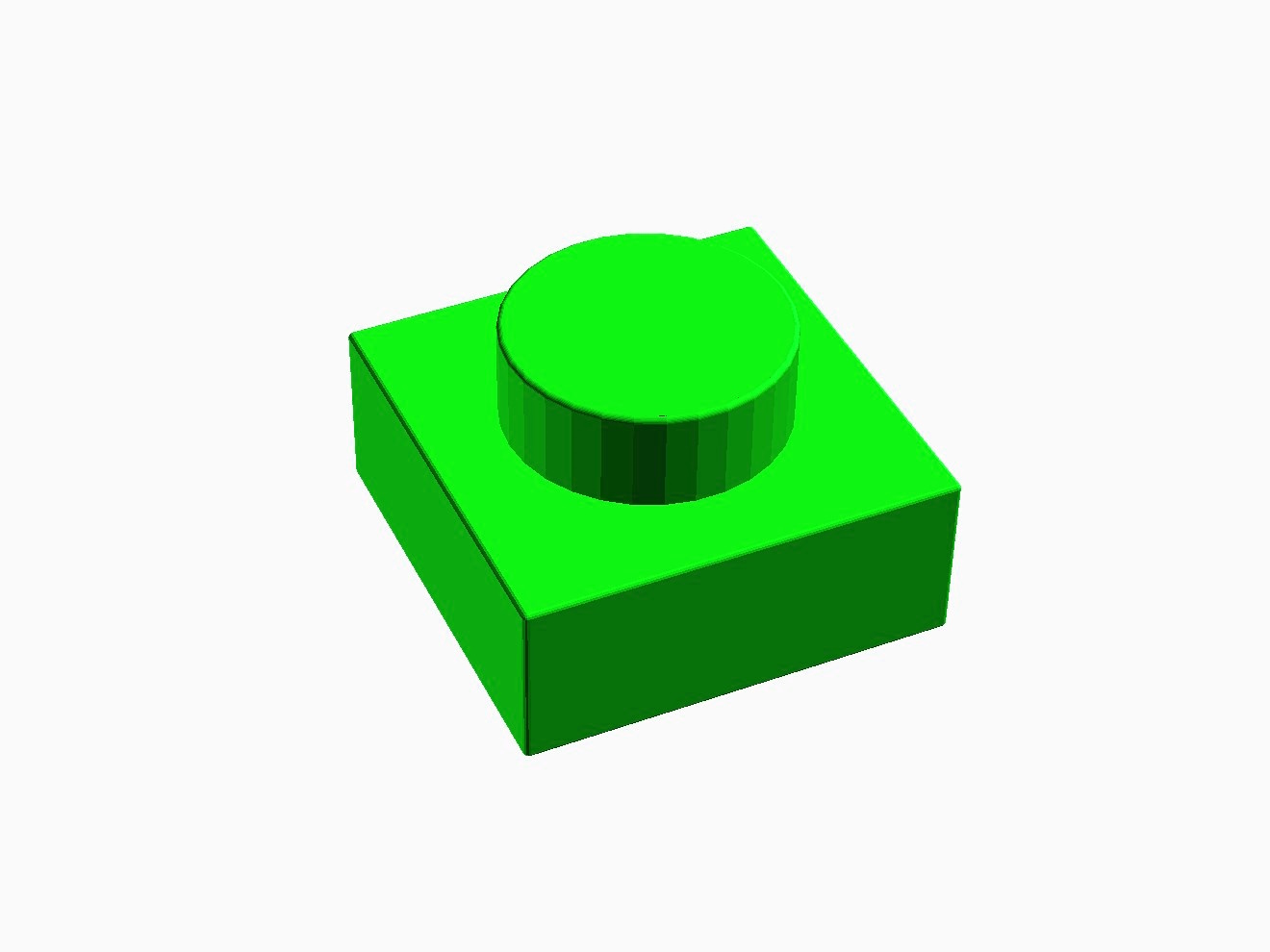 Lego Brick 1x1 Plate