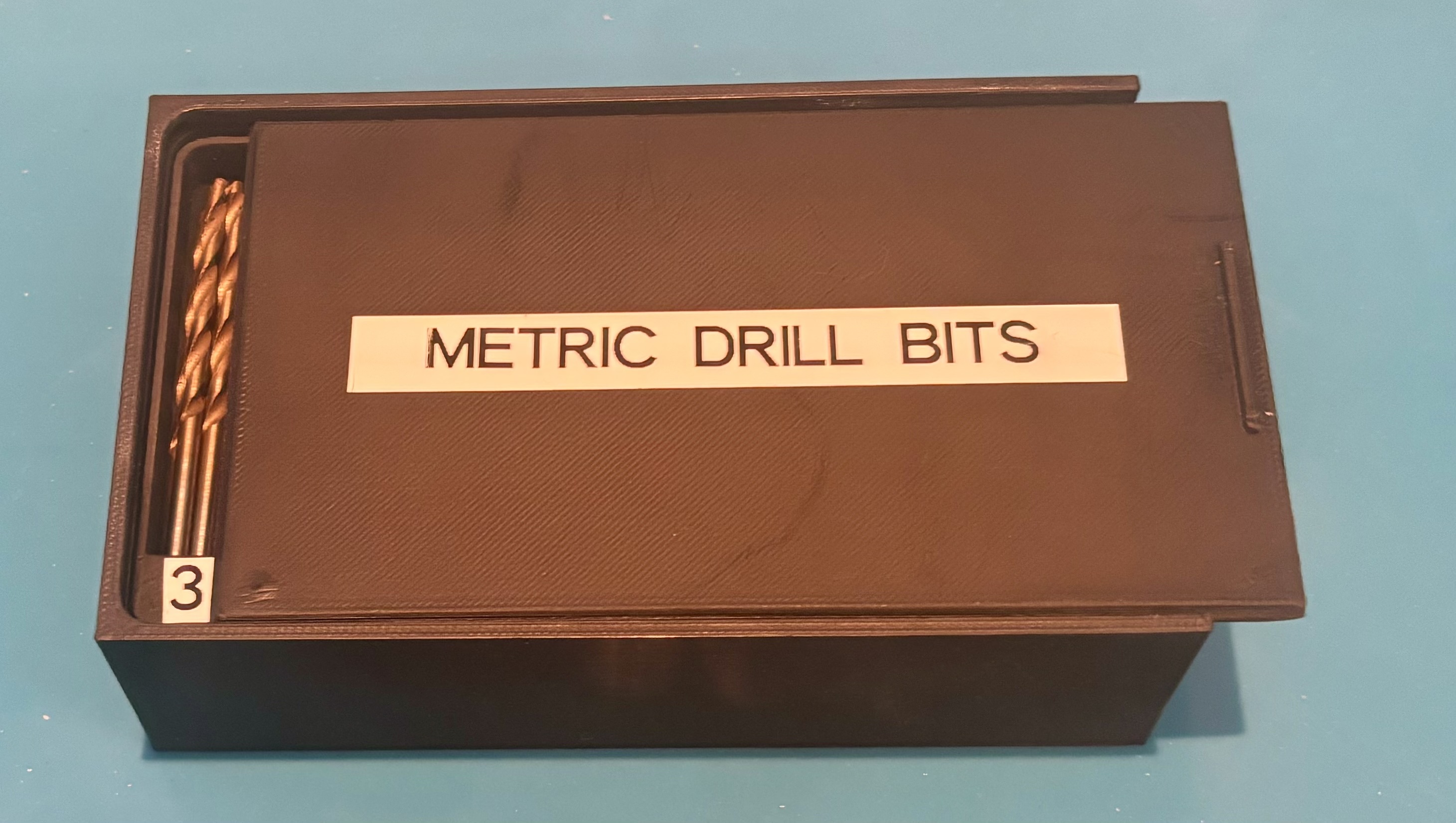 14 piece Metric Drill Box 3D model thumbnail
