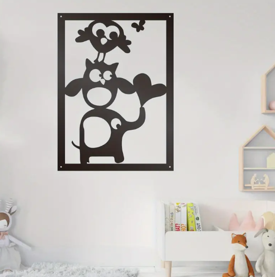 Cartoon Animal Wall Art
