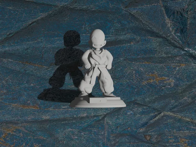 Krillin Dragon Ball Z #1 Optimized for 3D Printing