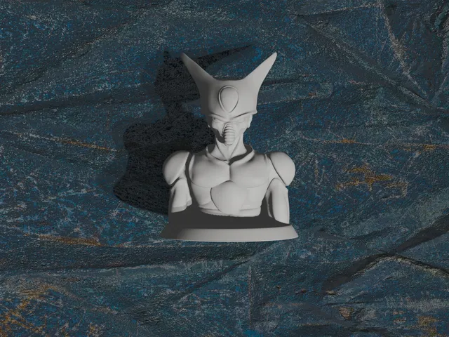Cell Bust Dragon Ball Z #2 Optimized for 3D Printing