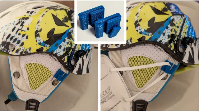Ski Helmet Clip for Mask (COVID-FFP2-N95)
