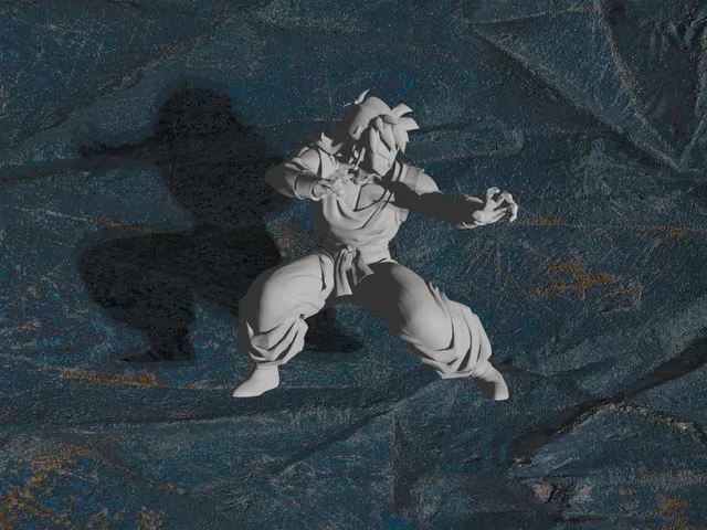 Yamcha Dragon Ball Z #3 Optimized for 3D Printing