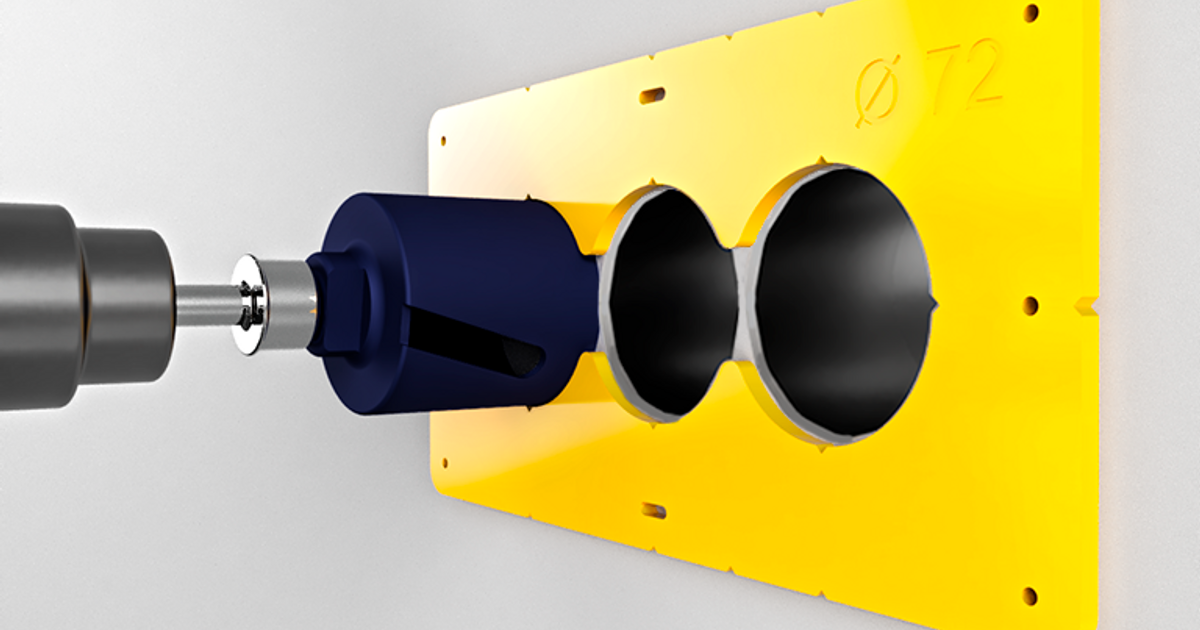 Wall Plate Hole Template by mishkin2 Download free STL model