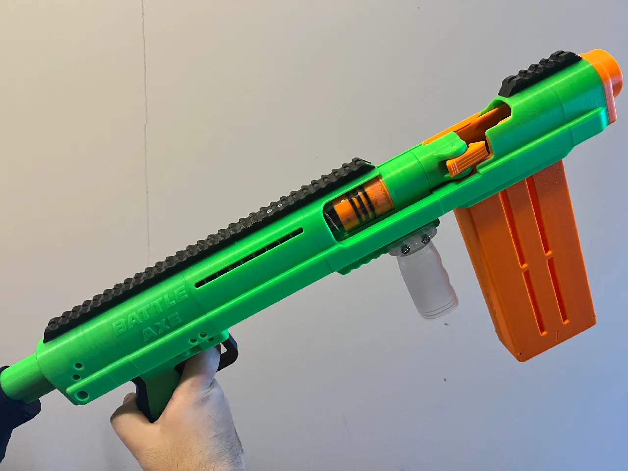 Battle Axe - Shell Ejecting Nerf Shotgun (3D Printed Nerf