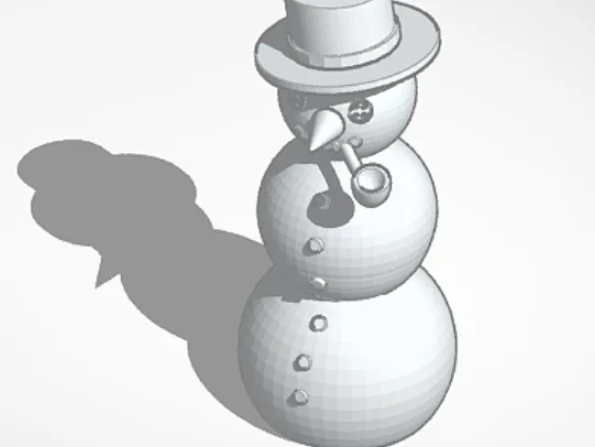 snowman with candle