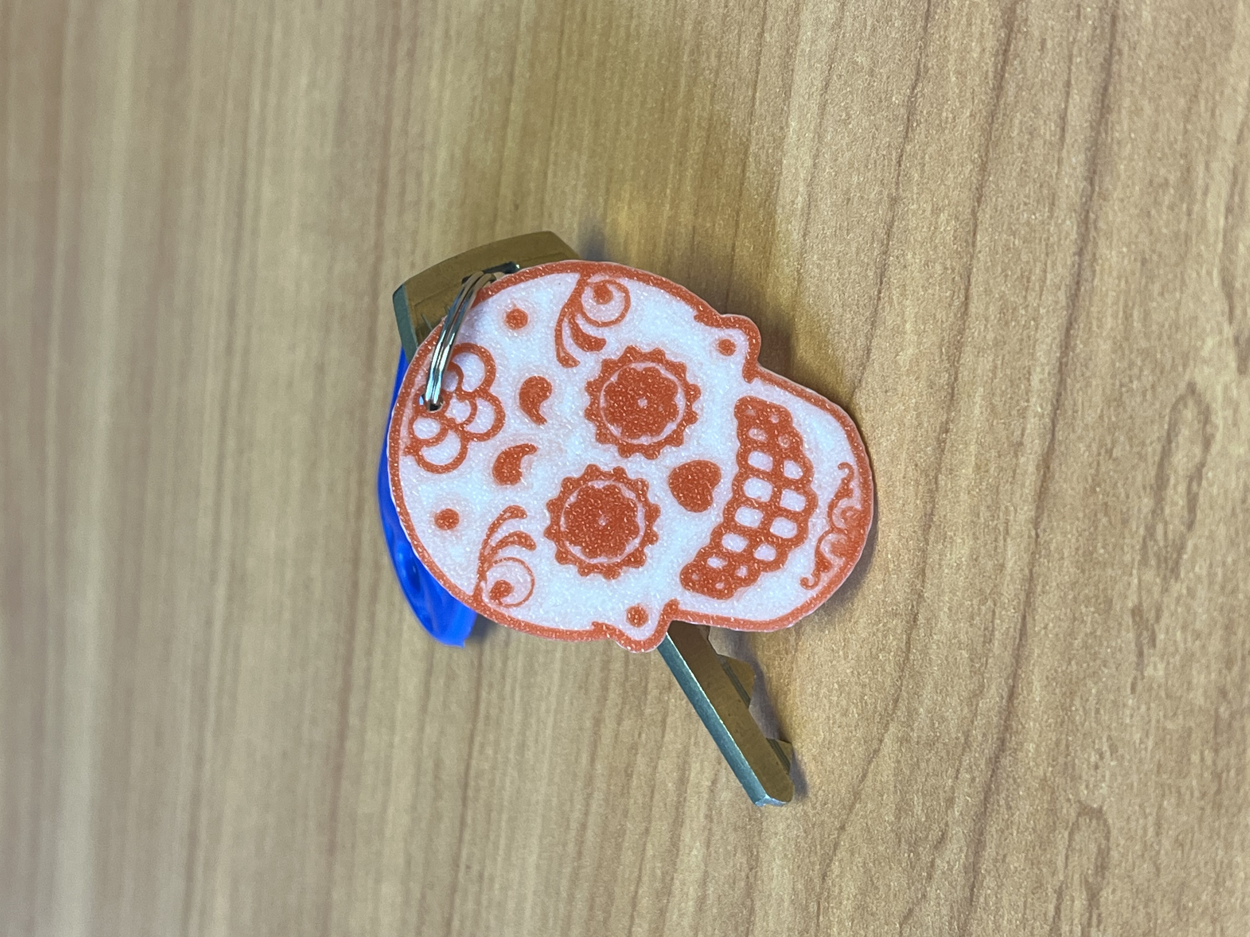 Flush 2 Color, 1 Extruder Ornamental Sugar Skull Keychain No AMS