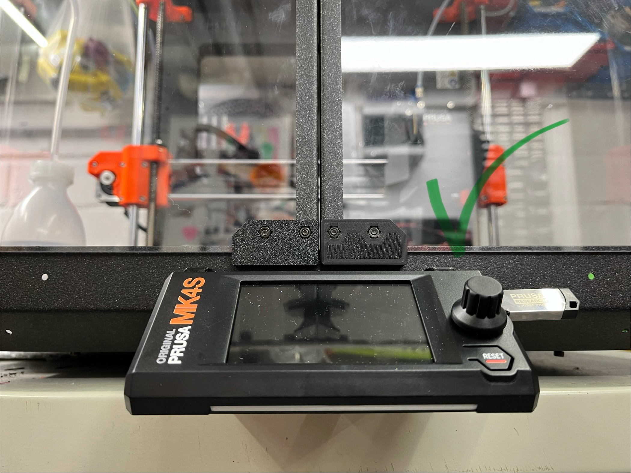 MK4S new xLCD enclosure mount adapter