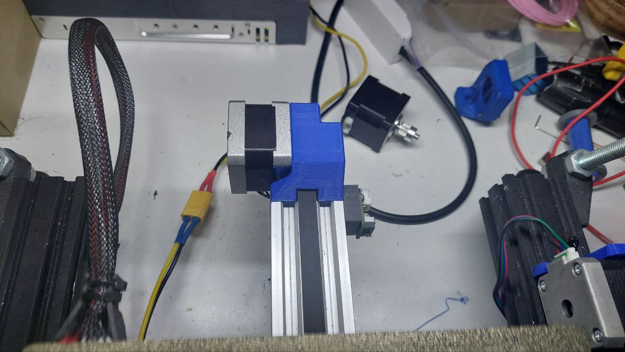 Y-axis motor mount for a belt 9 mm with a support bearing, Ender 2 Pro, 3, Creality CR-10 — thumbnail 3