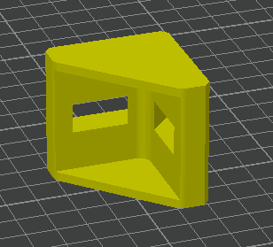 Aluminium shape 45°x45°