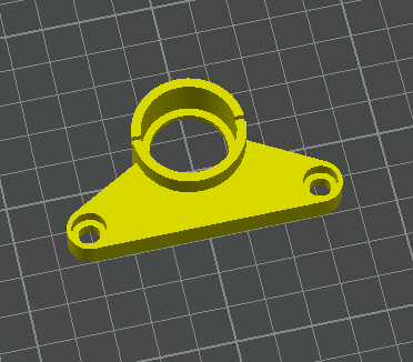 DC pedals rumble motor holder