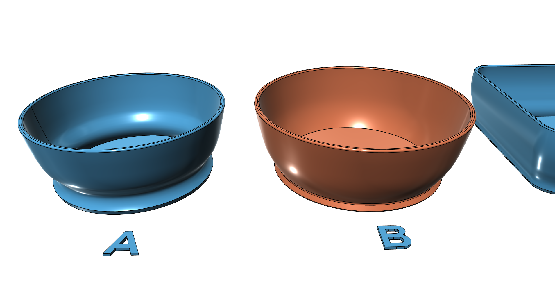 Tray bowl basket easy print without support — miniatura 2