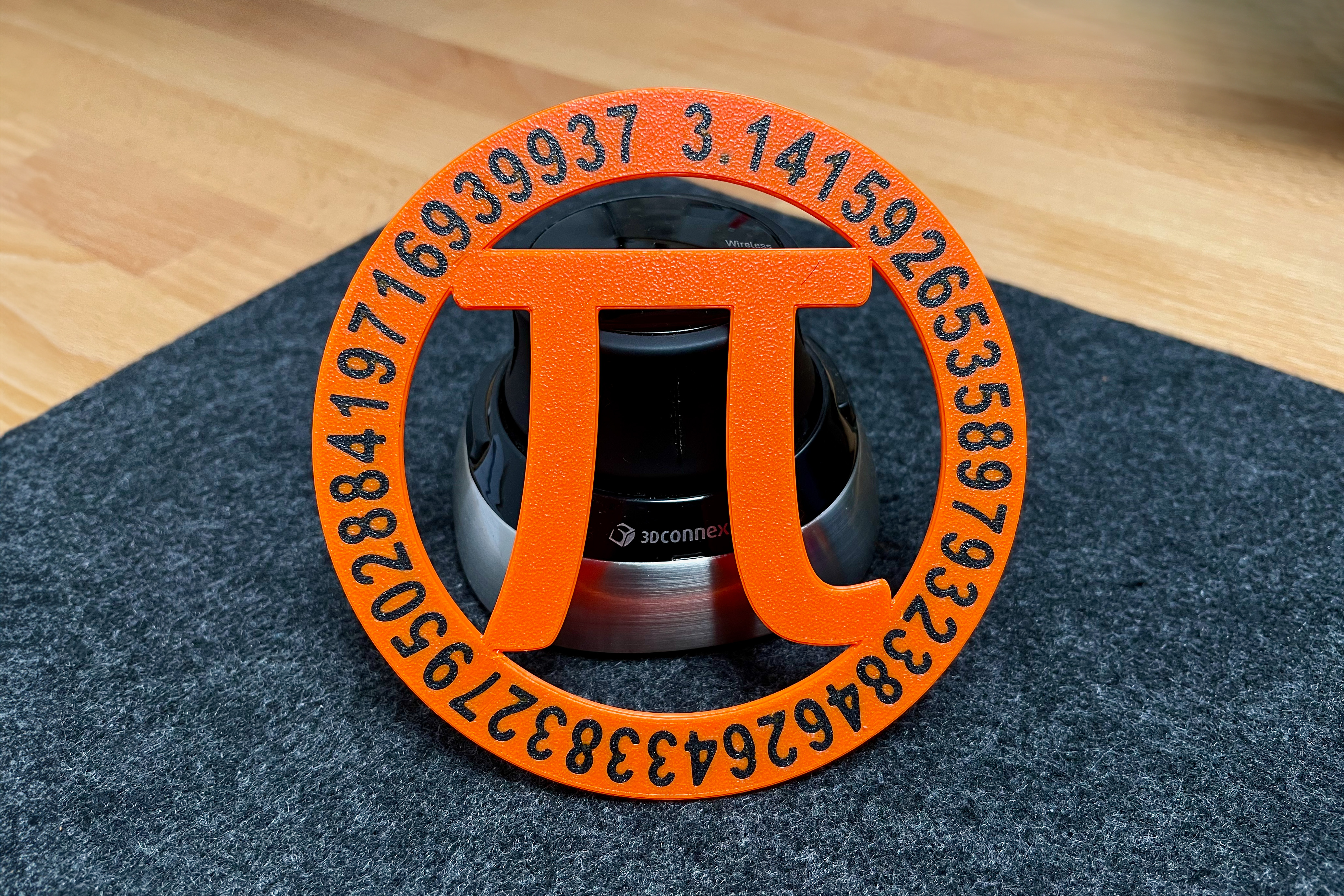 Pi Circle with 47 Decimals