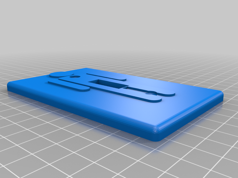 Miniatura 4 do modelo 3D Wall Plate for Light Switch