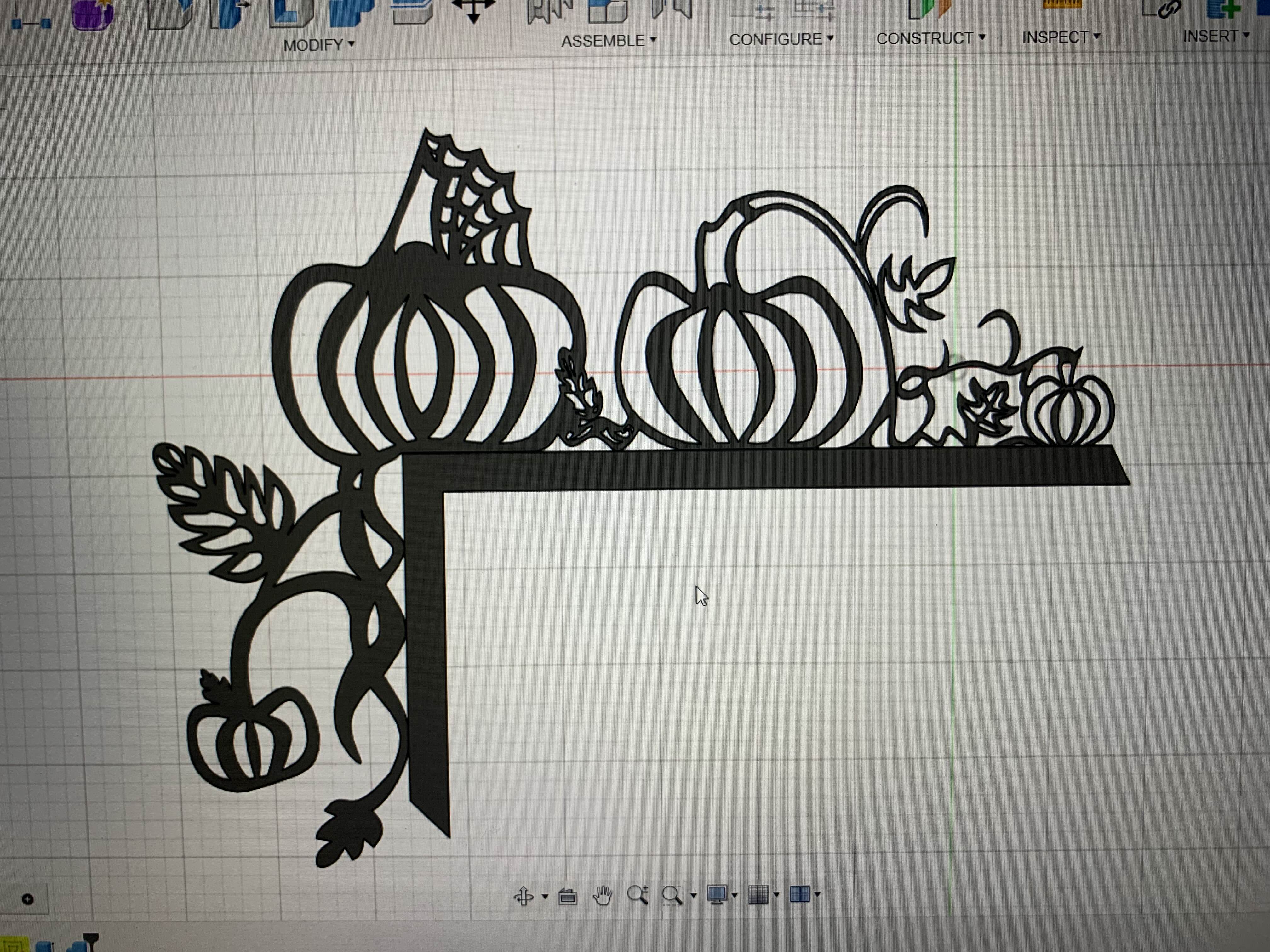 Halloween pumpkin door corner