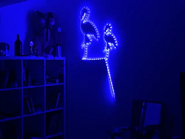 Flamingo LED Neon-Style Wall Art