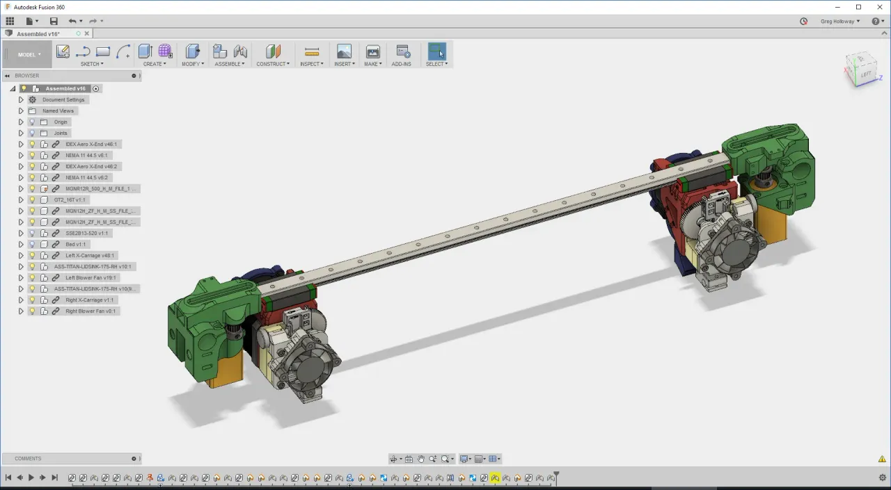 BigBox IDEX Titan Aero With MGN12 Linear Rail by Greg_The_Maker