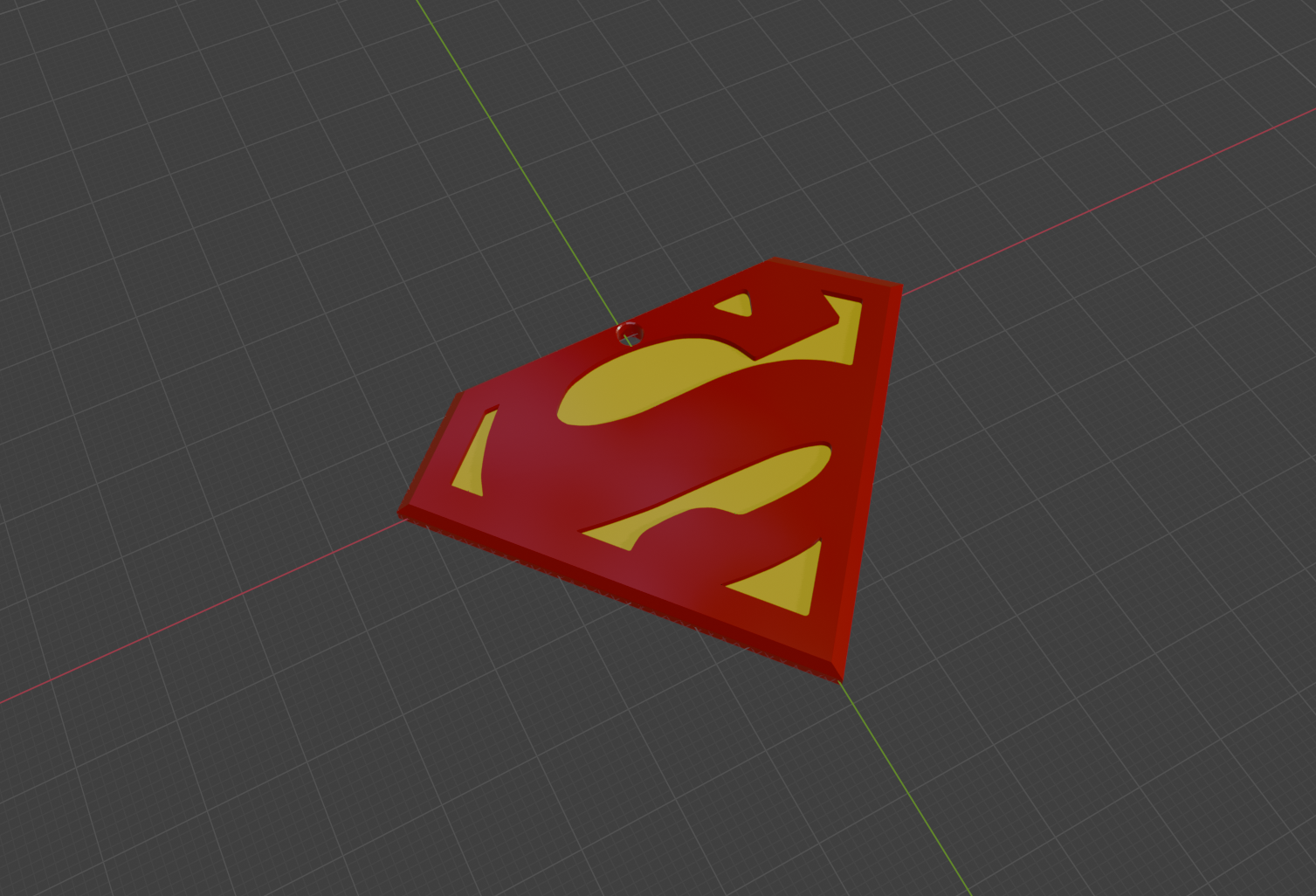 Superman Logo Keychain