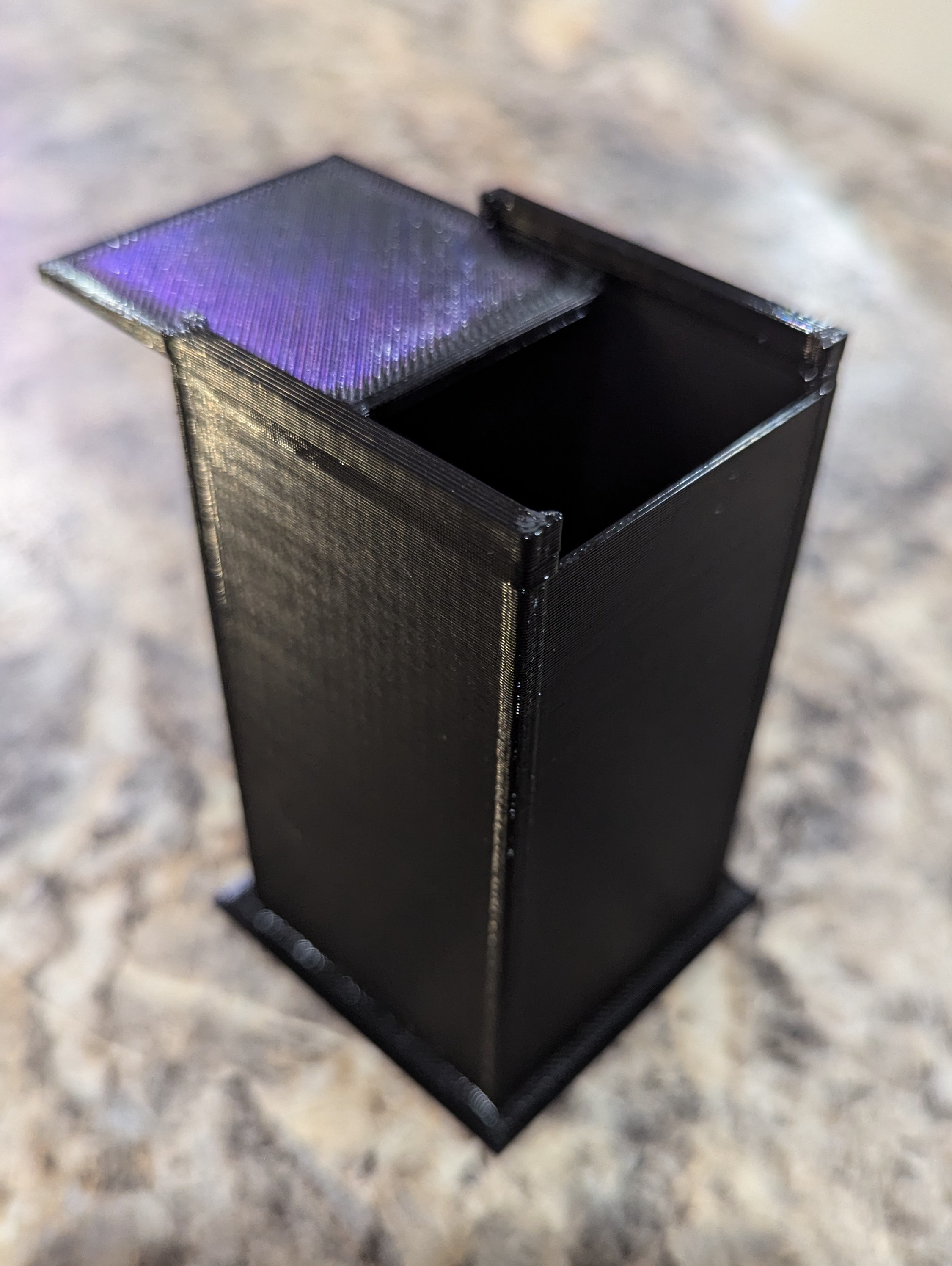 Geocache Container for Square Sign Post