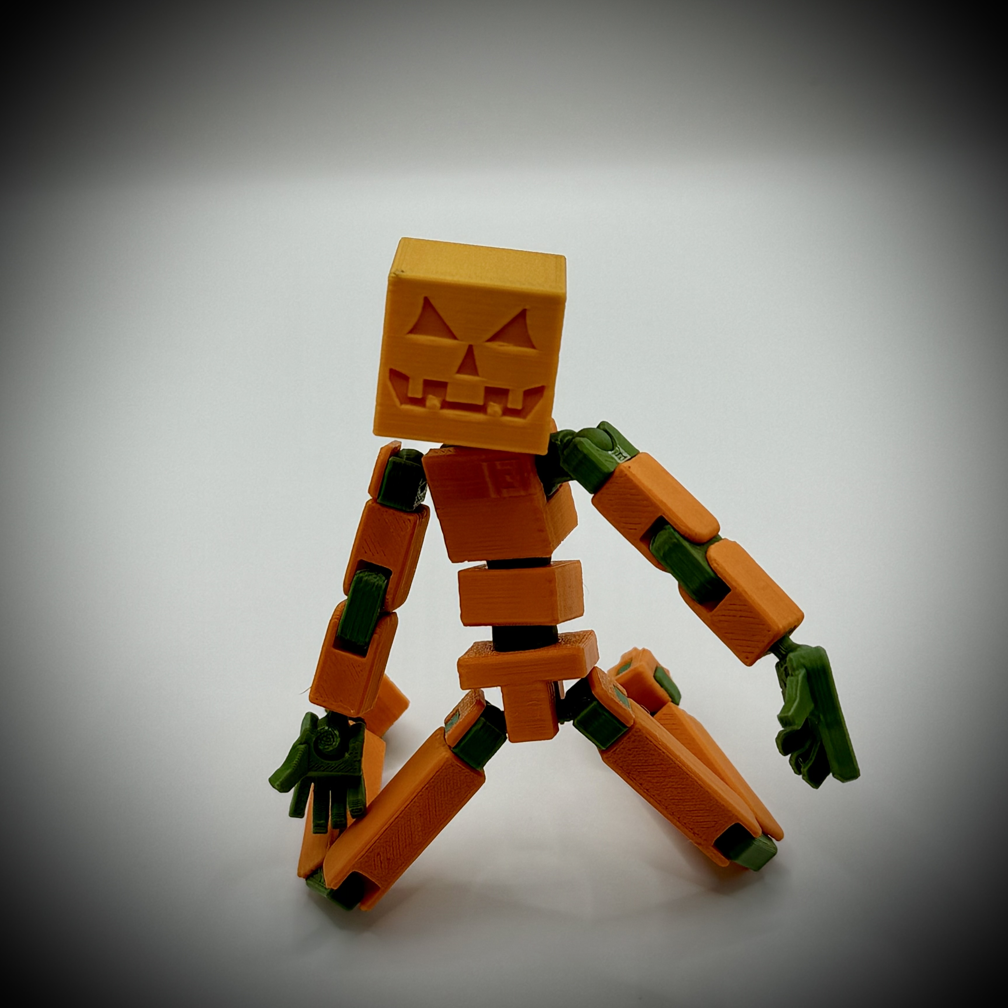 Lucky 13 or Easy 13 Oversized Halloween Square Pumpkin Head