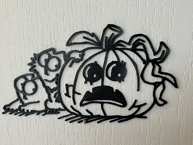 Halloween Simon's Cat Wall Art #3