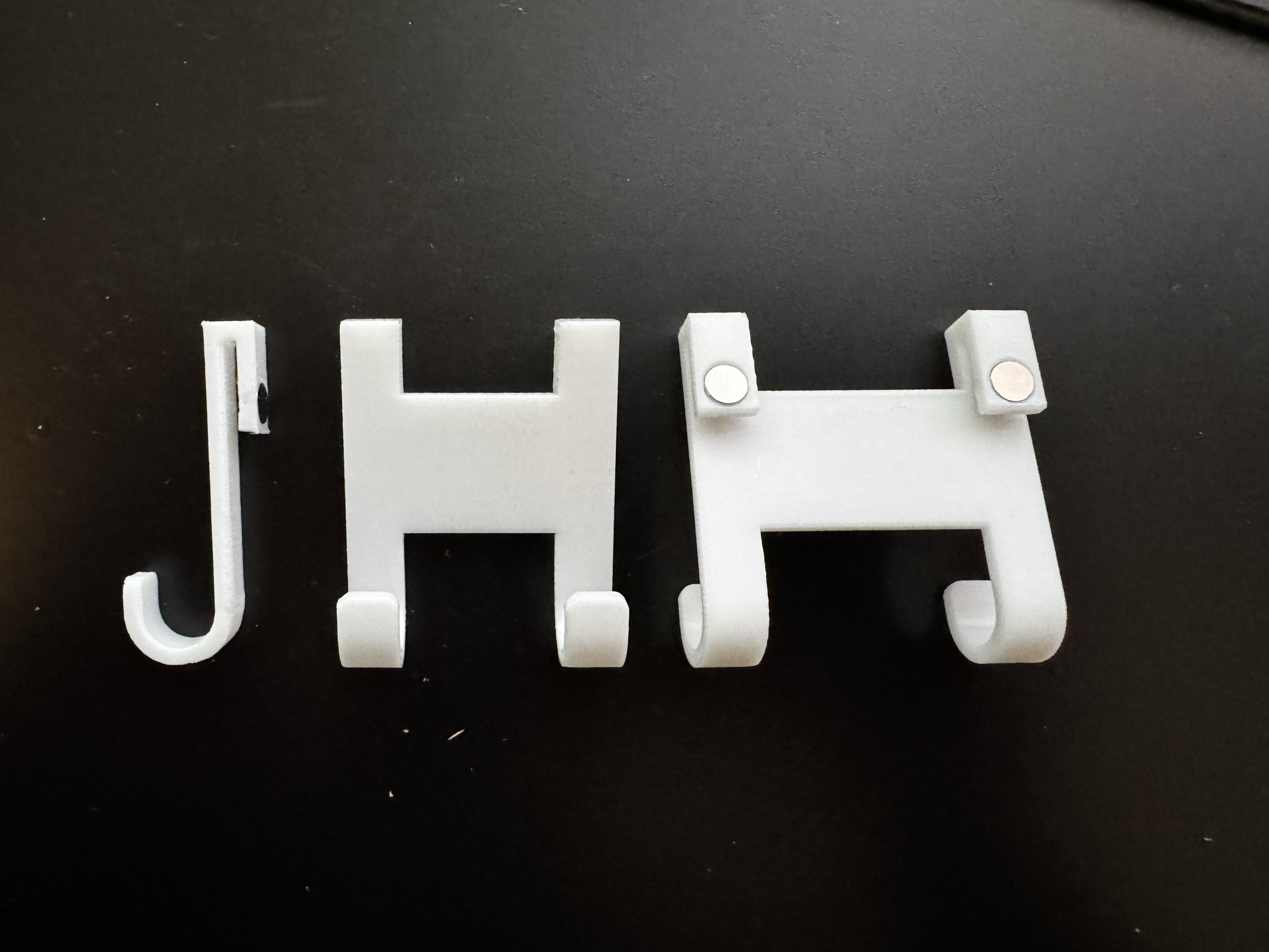 Haken und Rasiererhalte für Duschregal mit Magnet