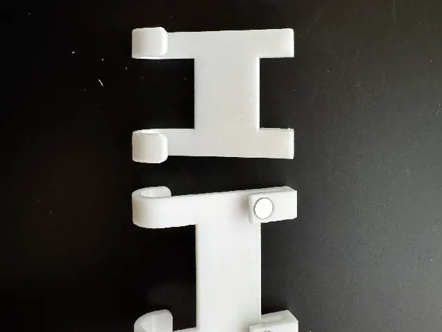 Haken und Rasiererhalte für Duschregal mit Magnet