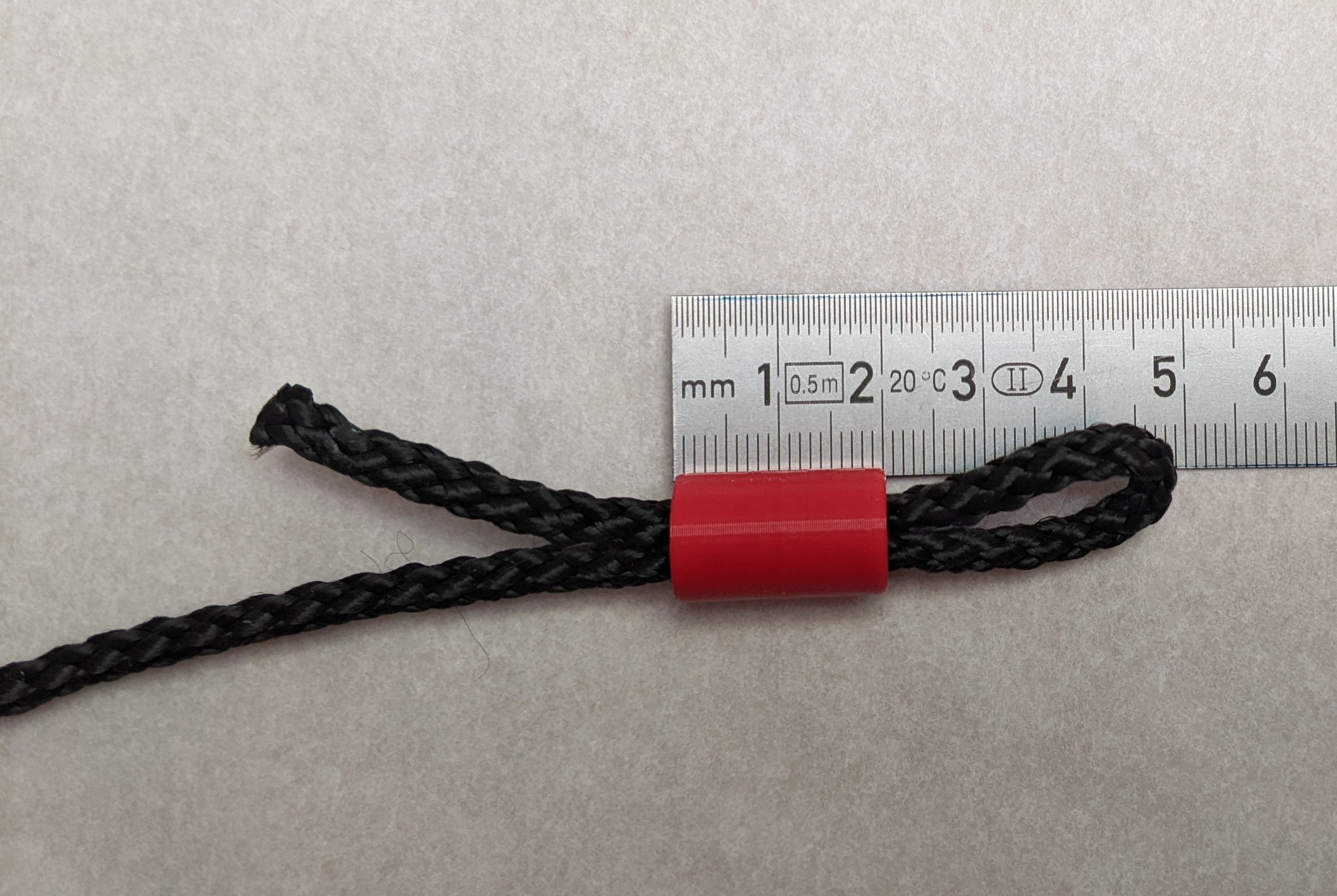 Simple Marker Bead for 2 mm Paracord