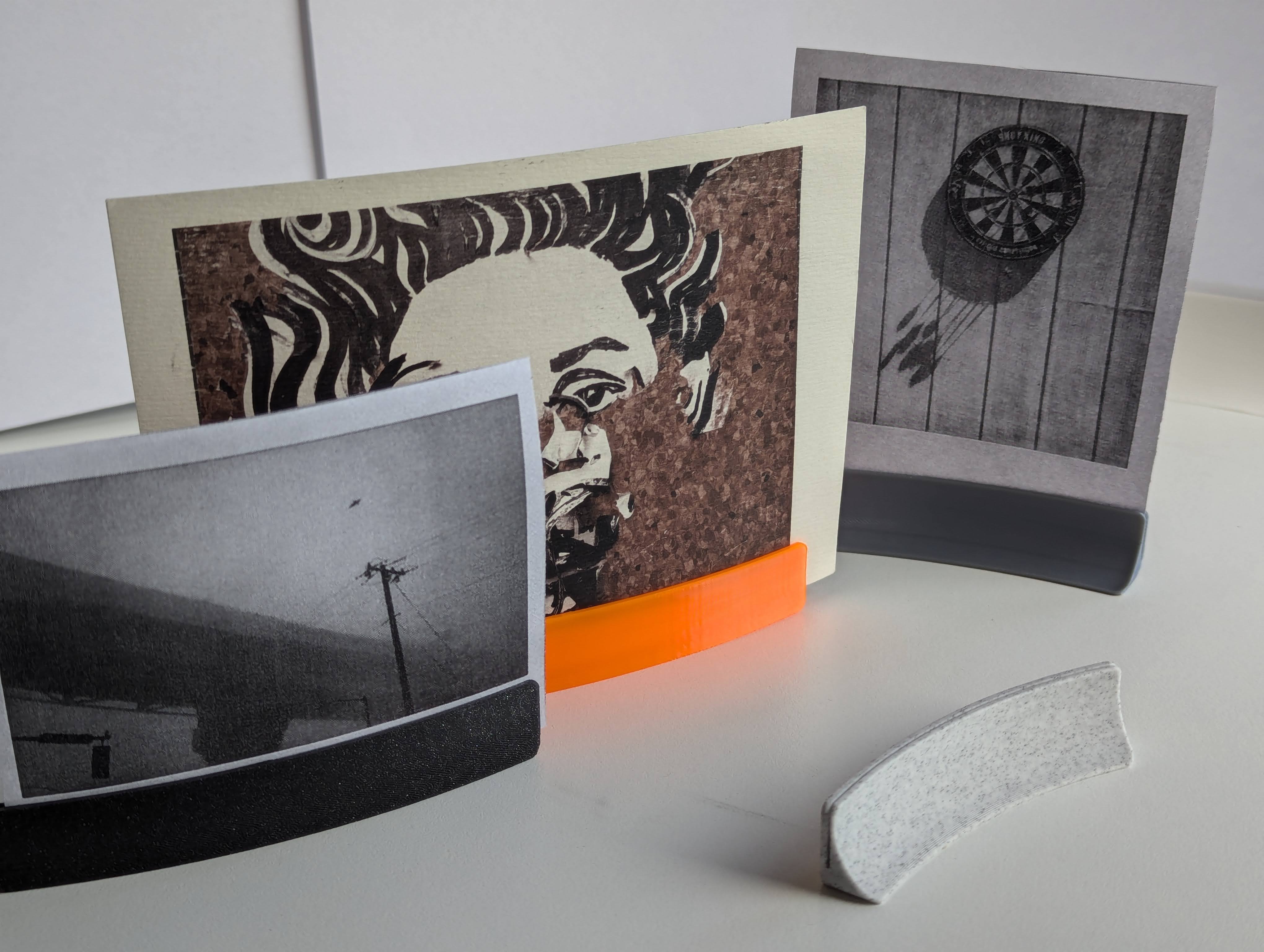 Frameless card holder, Instax, Polaroid  photo stand