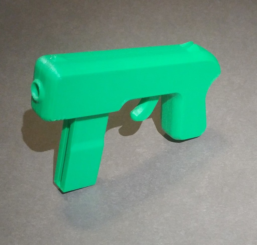 Tiny Toy Blaster V2 (6mm Airsoft Toy Gun) No Glue, No Fasteners: Just Rubber Bands and Prints
