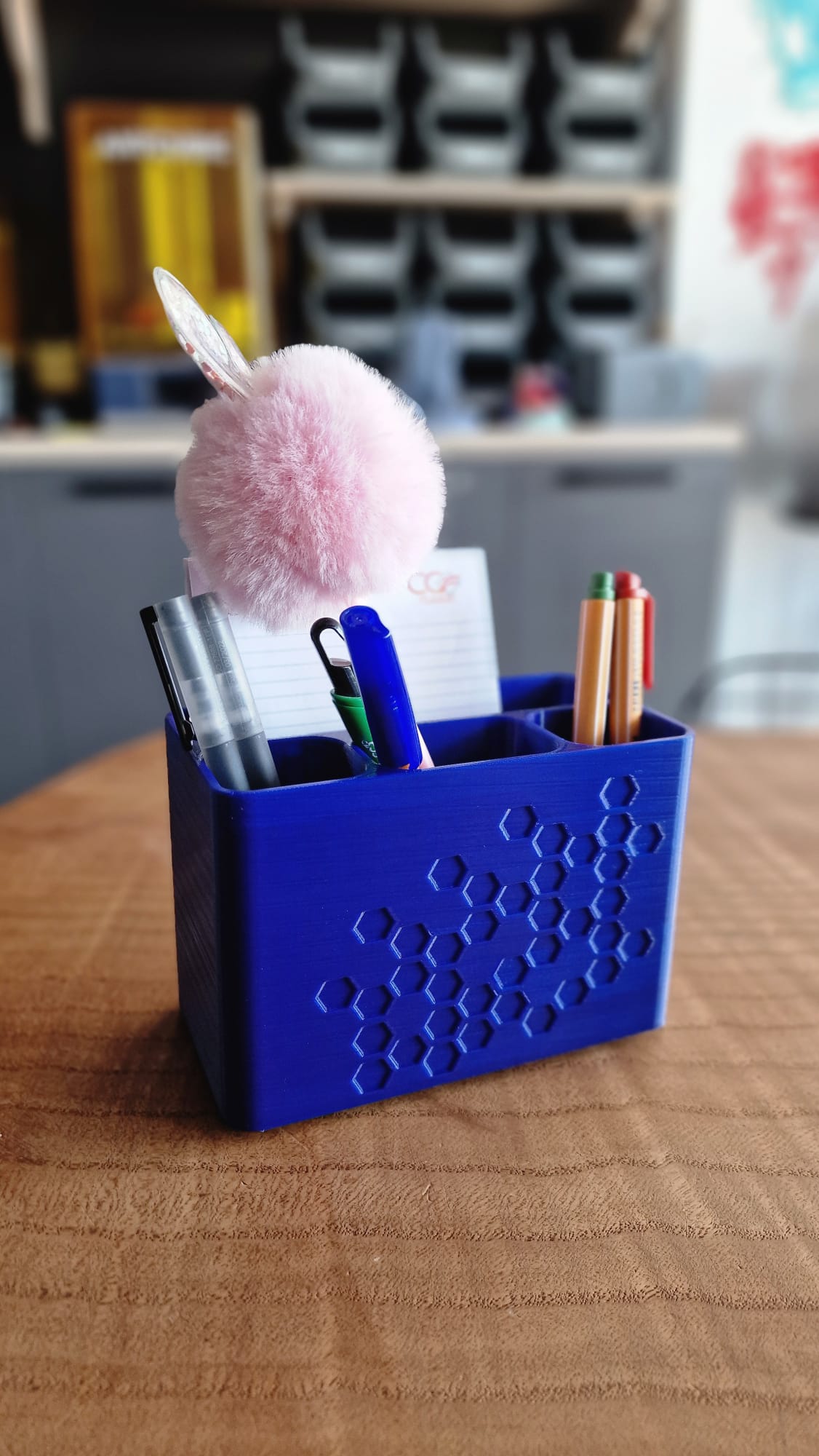Desk Organizer Honeycomb Design