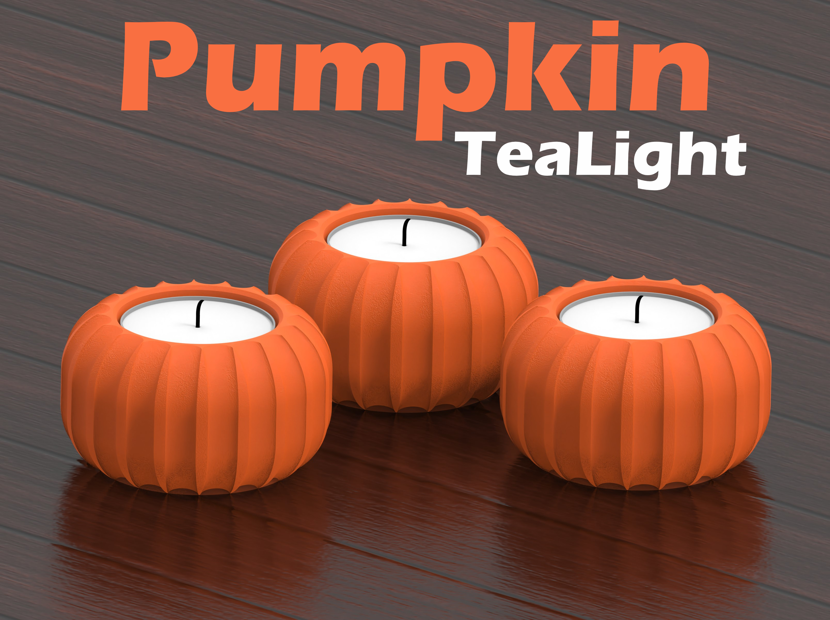 Pumpkin Tealight Holder - Halloween 24