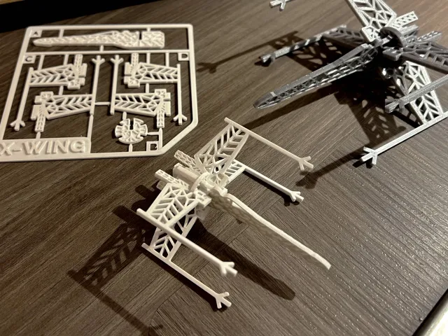 Snowflake X-Wing Kit Card Christmas Ornament