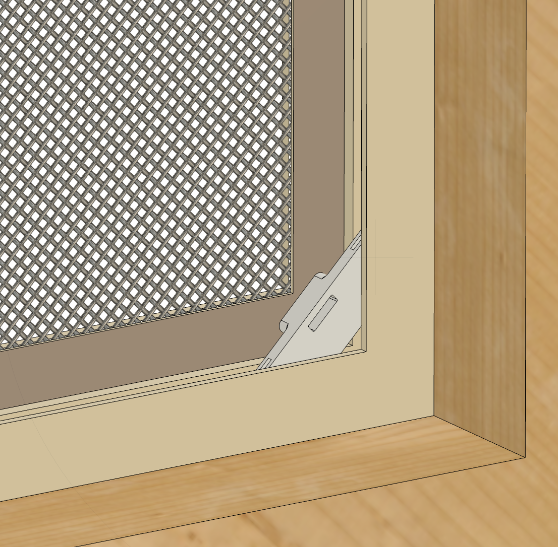 Window Screen Lock Tabs