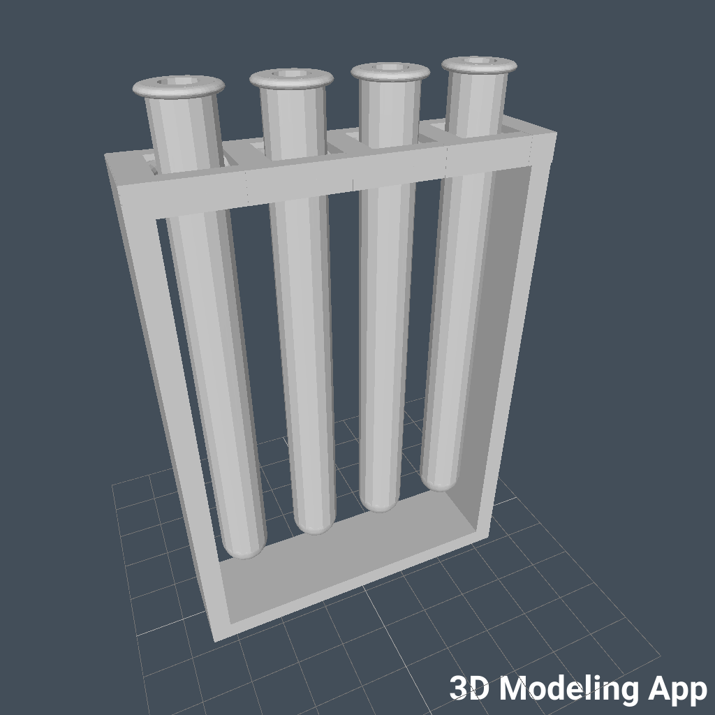Test tubes with a stand