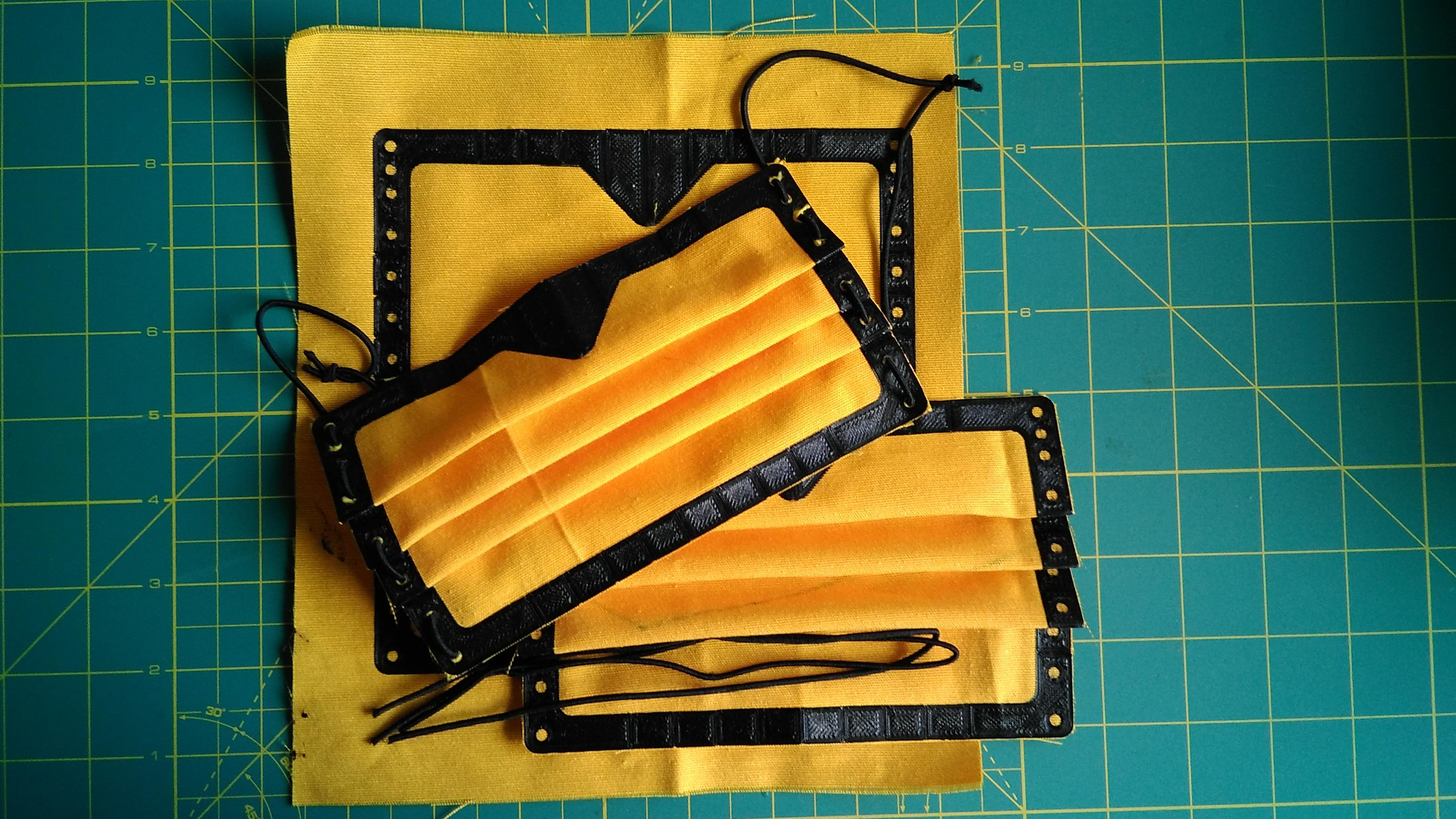 3D printing a social mask on cloth