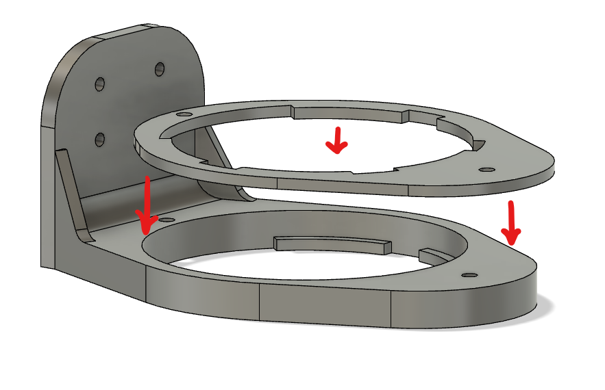 Sonar Sensor mount for a RC fish feeding ship