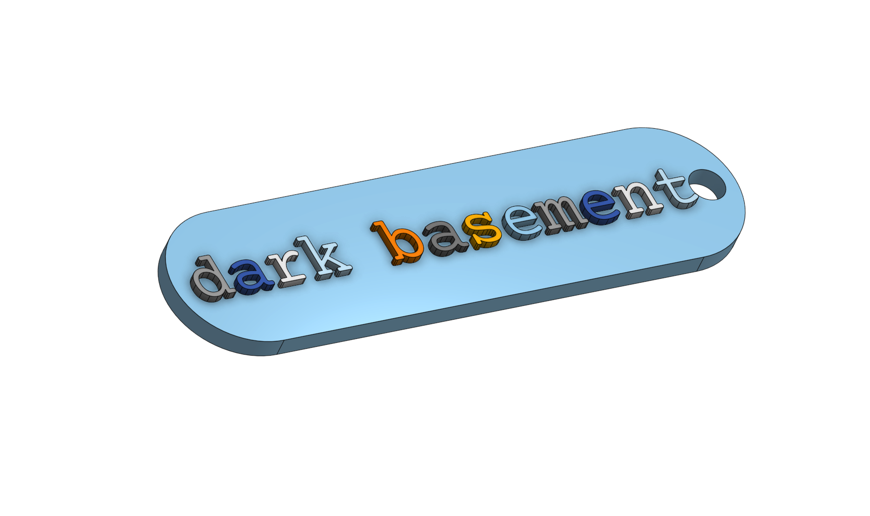 Keychain dark basement