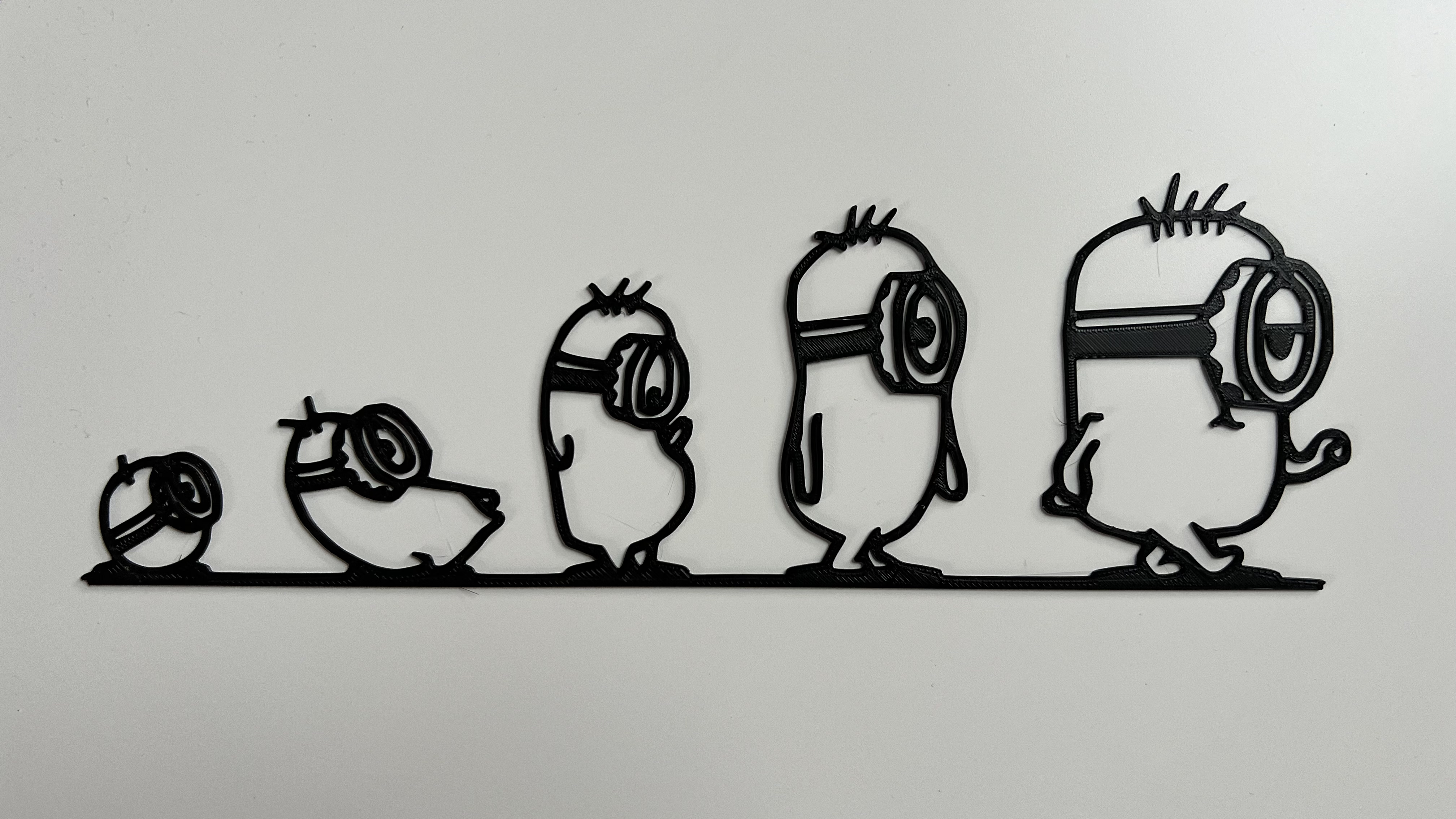 Minions Evolution Wall Art (Stuart)