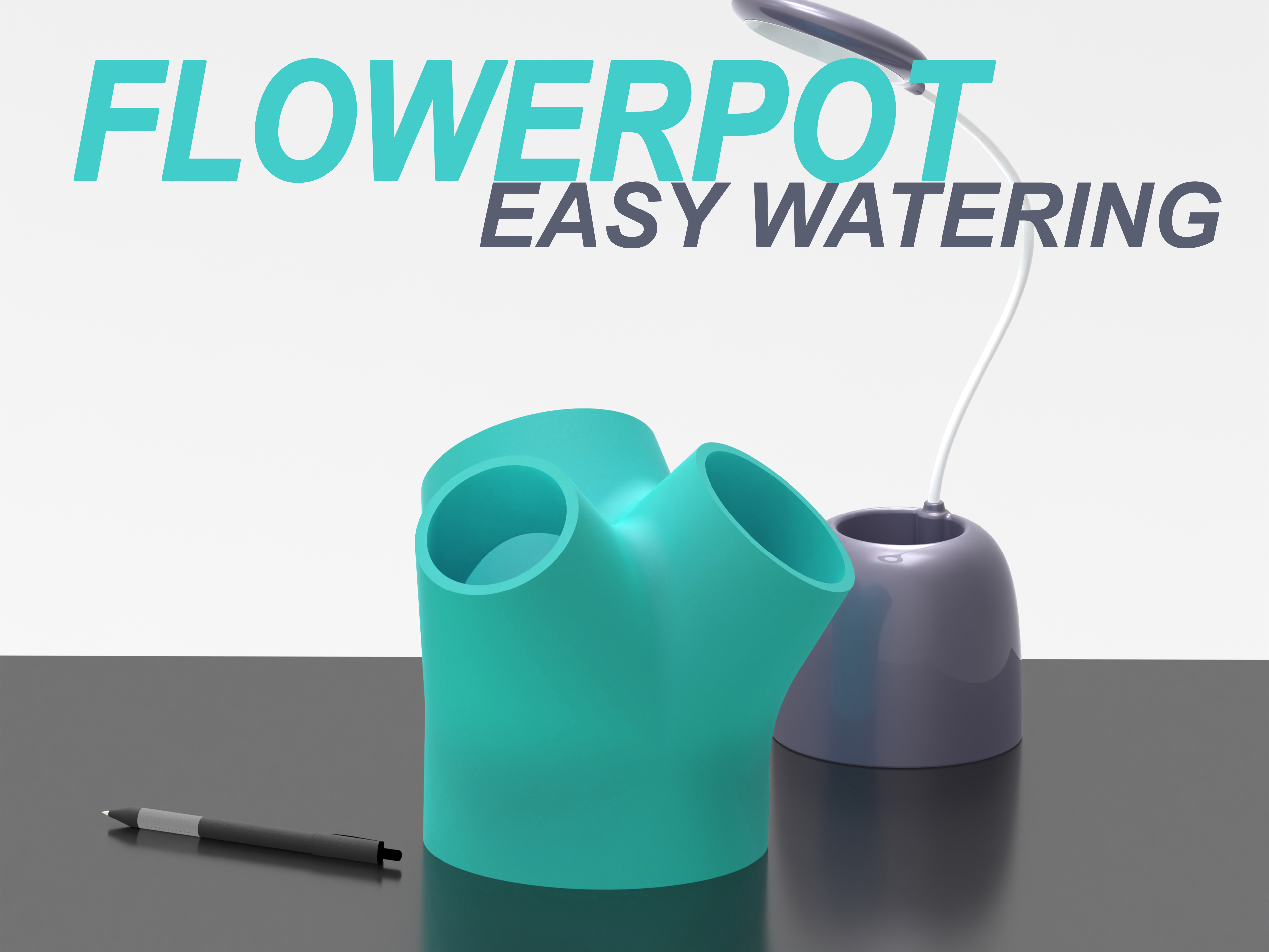 Cactus and succulent planter pot - Easy Watering flowerpot
